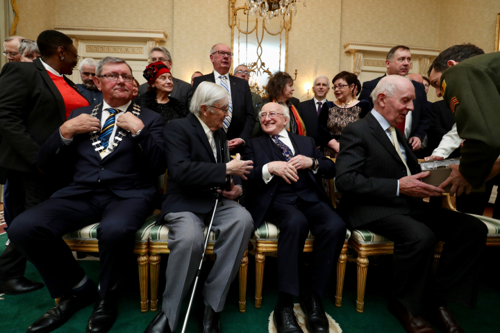 President receives members from the Tipperary Peace Committee on their 35th Anniversary