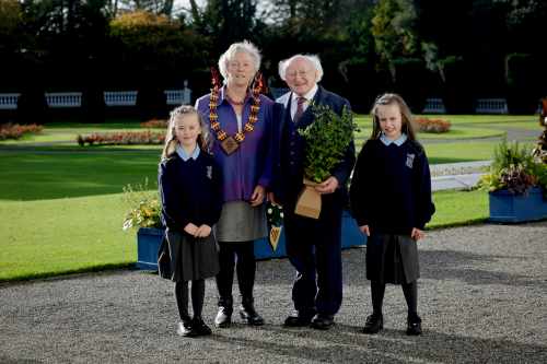 President receives representatives from the Tree Council of Ireland for a courtesy call and presentation of a holly sapling
