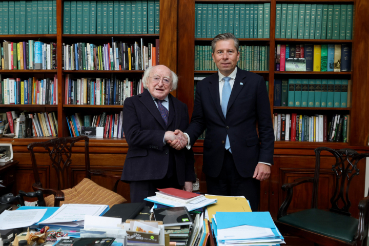 President receives Mr. Tom Fletcher, United Nations Under-Secretary-General for Humanitarian Affairs and Emergency Relief Coordinator on a Courtesy Call