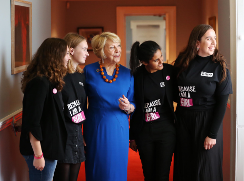 Sabina Higgins meets representatives of Plan Ireland’s Youth Advisory Group