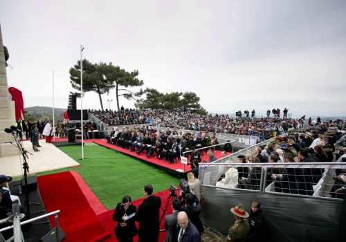 The New Zealand Service at Chunuk Bair Memorial that President Michael D Higgins and his wife Sabina attended