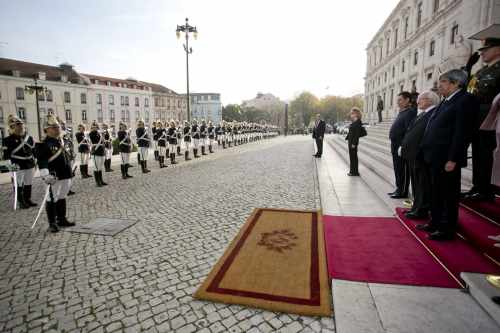 President Michael D Higgins at the National Assembly, Lisbon