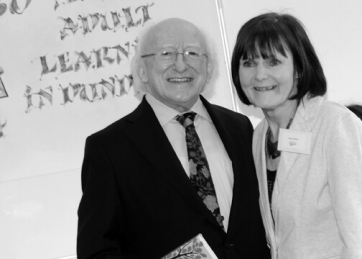 President Michael D. Higgins, Mary Elliott former Co.D . VEC Chairperson