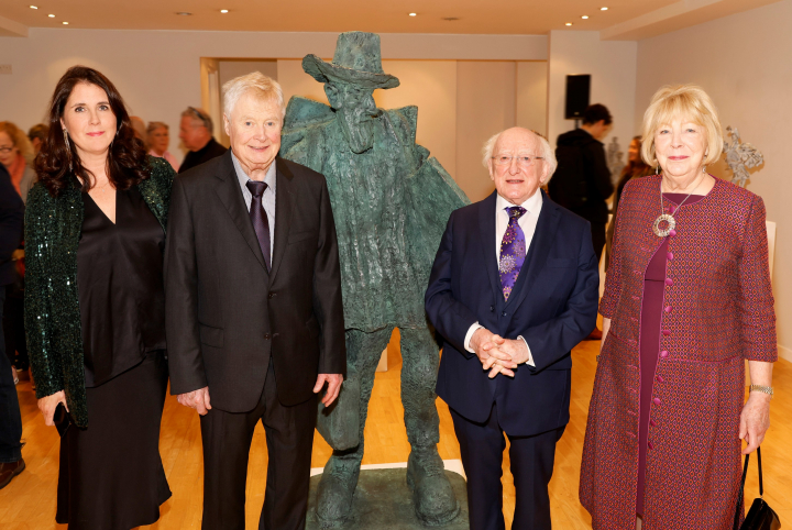 President attends John Behan Exhibition