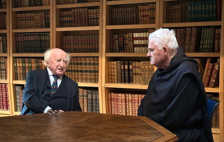 President visits Glenstal Abbey