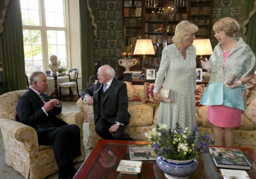 HRH The Prince of Wales, President Higgins, Sabina Higgins and The Duchess of Cornwall