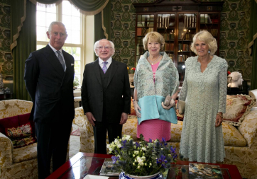 HRH The Prince of Wales, President Higgins, Sabina Higgins and The Duchess of Cornwall