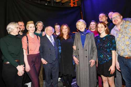 President and Sabina attend performance of ‘Woman Undone’ by Mary Coughlan and Brokentalkers