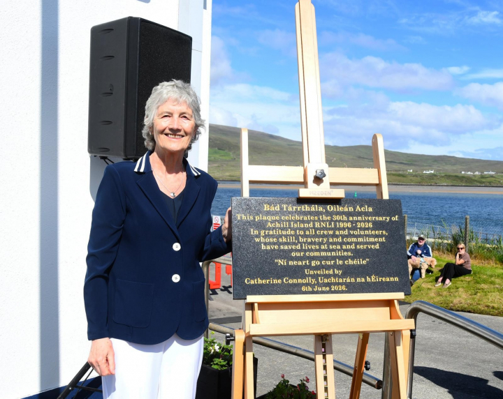President Connolly visits Achill Island Lifeboat Station