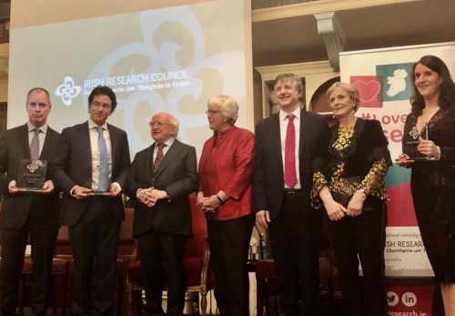 President attends the Irish Research Council Researcher of the Year Awards