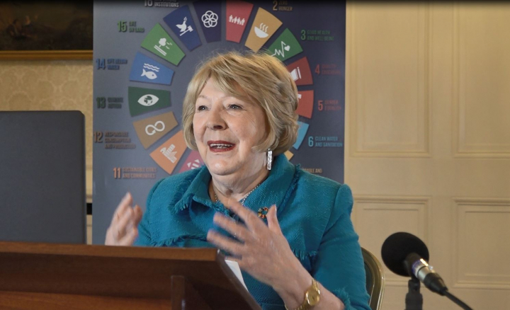 Sabina Higgins interviewed on the United Ireland podcast for International Women’s Day