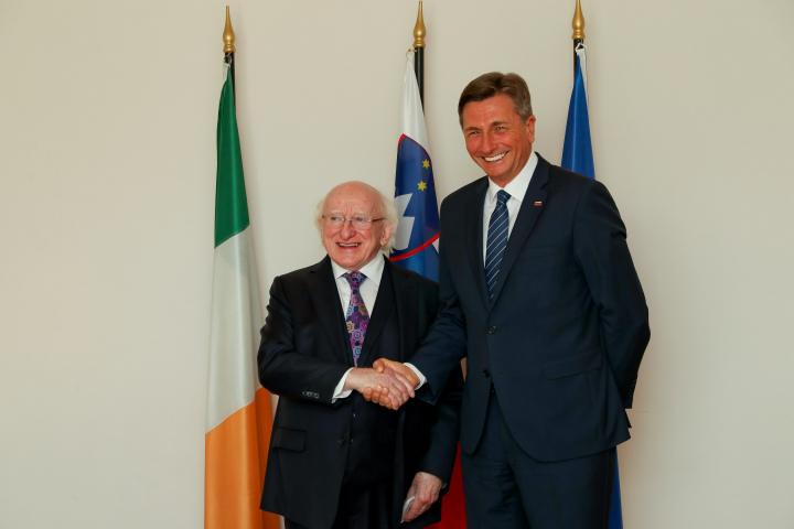 President Higgins met the President of Slovenia, H.E. Borut Pahor