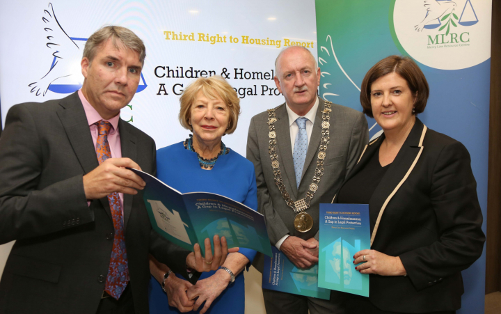 Sabina i láthair nuair a seolfar an triú tuarascáil um Chearta chun Áirtibh: Children and Homelessness – a Gap in Legal Protection 