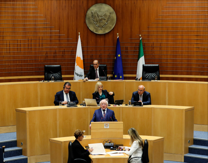 President addresses Cyprus House of Representatives