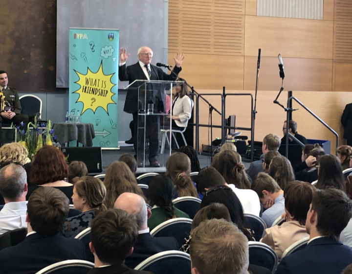 President speaks at the second Irish Young Philosopher Awards Festival