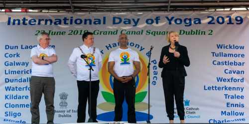Sabina Higgins attends International Day of Yoga 2019