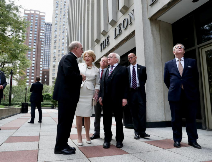 President gives keynote address at Fordham University