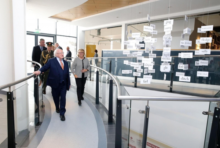 President visits Seamus Heaney HomePlace