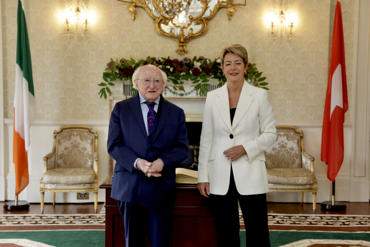 President receives H.E. Karin Keller-Sutter, President of the Swiss Confederation, on a Courtesy Call