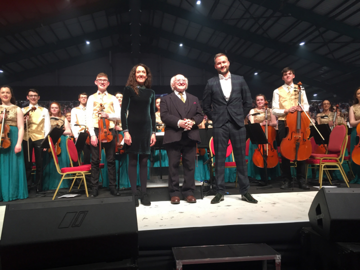 An tUachtarán agus Sabina i láthair ag Peace Proms 2019