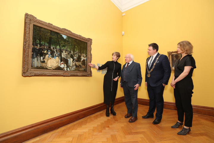President officially opens exhibition of paintings from the Hugh Lane Bequest