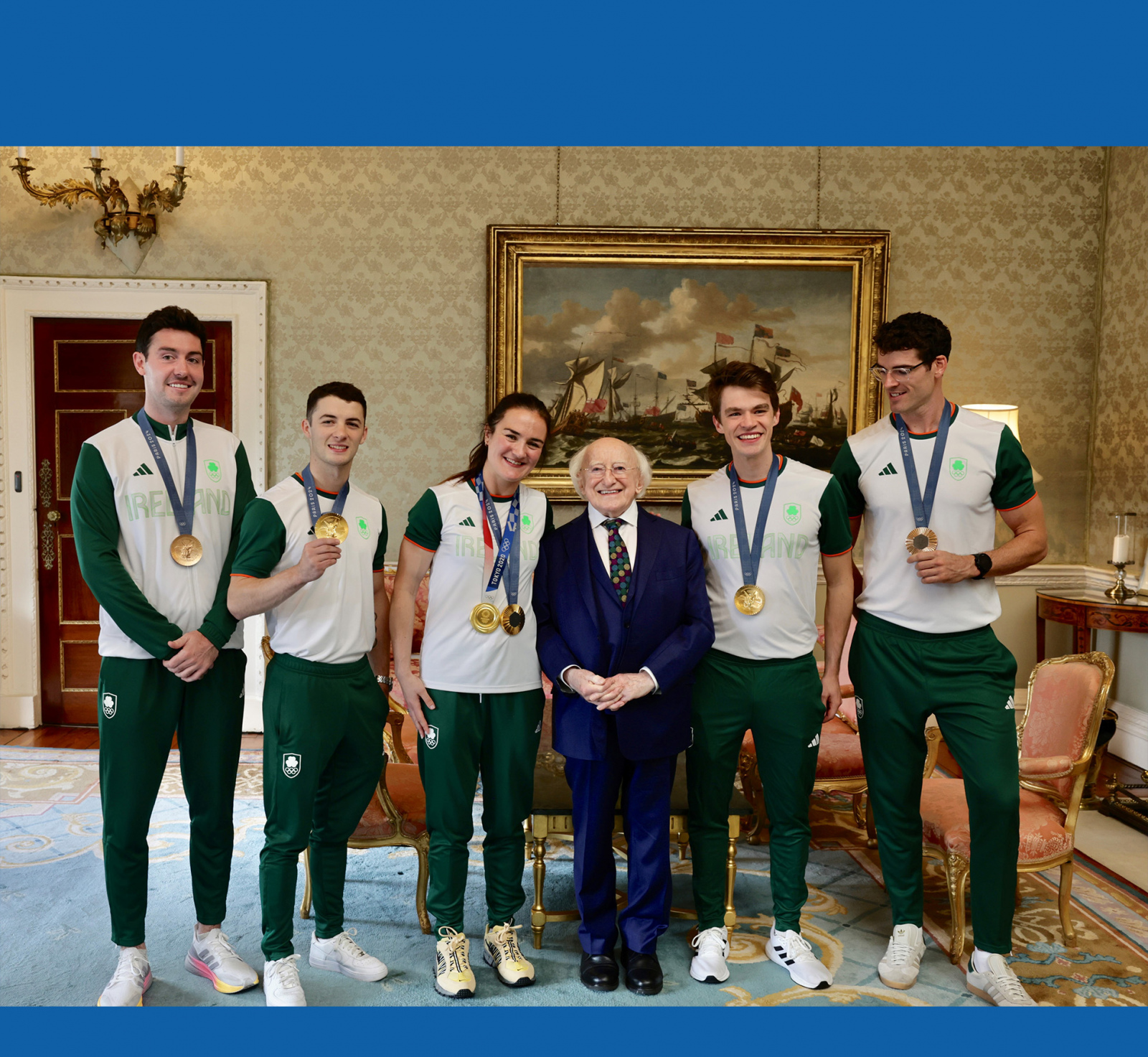 President and Sabina host a reception for Team Ireland Paris 2024