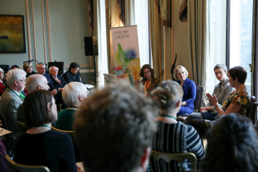 Adrian O’ Neill, President Higgins, Stefanie Bolzen, Fiona Mitchell, Juliet Samuel, Lisa O’Carroll
