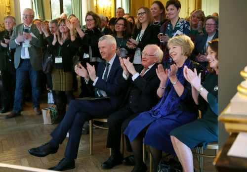 Adrian O’Neil, Ambassador, President Higgins, Sabina Higgins and Aisling O’Neill
