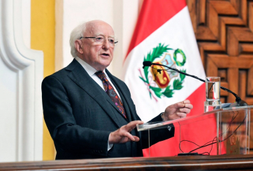 President Michael D. Higgins delivered a major speech on Ireland's relationship with Peru and the contributions made by Irish people to Latin America.