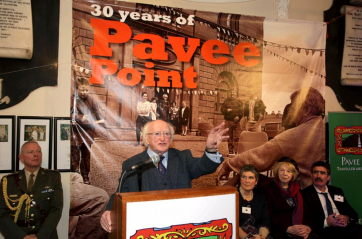 Pavee Point Traveller & Roma Centre 30th Anniversary Event, attended by President of Ireland, Michael D. Higgins and his wife Sabina