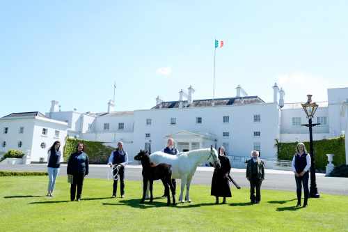 President launches partnership between Kylemore Abbey and Áras an Uachtaráin
