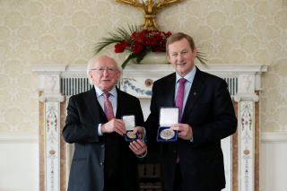 In May 2016, the President handed the Seal of Office to Taoiseach Enda Kenny