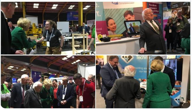 President and Sabina visit Ireland Skills Live