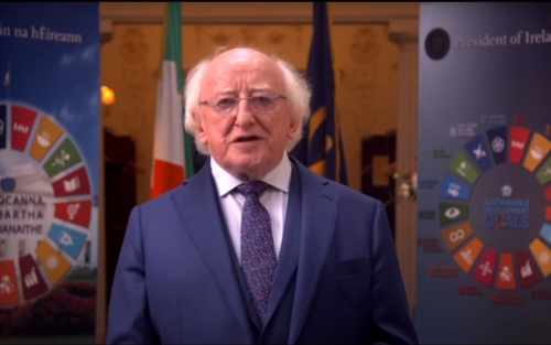 President Higgins addresses UN 75th anniversary event
