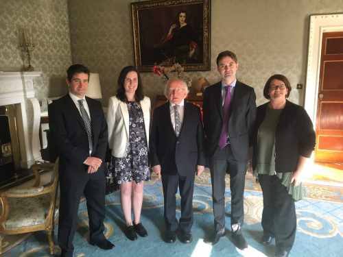 President receives Ireland’s United Nations Youth Delegates