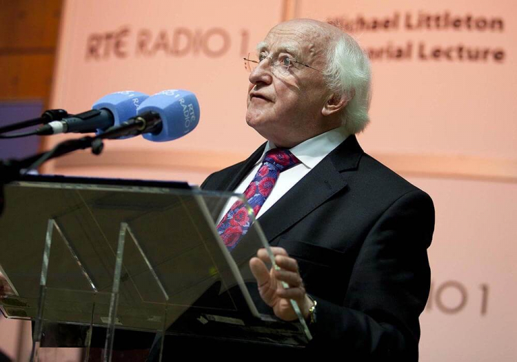 President Higgins delivers RTÉ Radio 1 Michael Littleton Lecture
