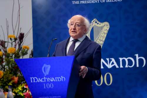 President Higgins hosts fourth seminar in “Machnamh 100” series