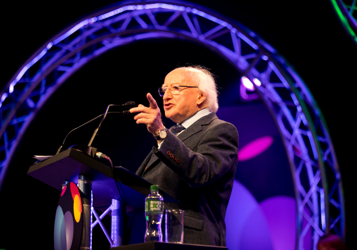 President officially opens the BT Young Scientist and Technology Exhibition