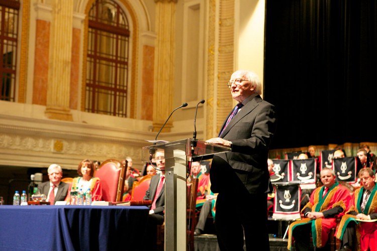 President is presented with Freedom of Cork City