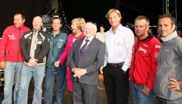 President welcomed Volvo Ocean Race to Galway