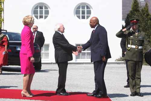 Pesident welcomes King of Lesotho