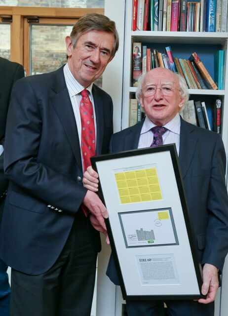 President launches stamp commemorating Dublin as UNESCO City of Literature
