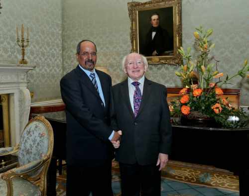 President receives President of the Sahrawi Arab Democratic Republic