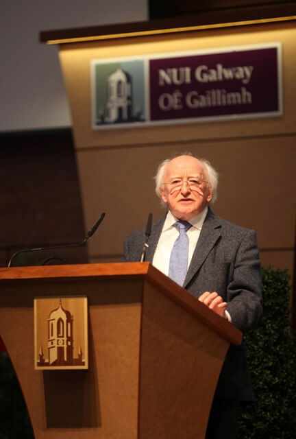 President Michael D. Higgins in Galway