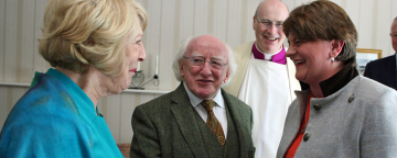 President Higgins visits Enniskillen