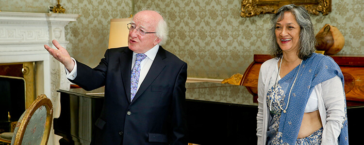 President Michael D. Higgins received UN Special Rapporteur on Cultural Rights, Ms Farida Shaheed